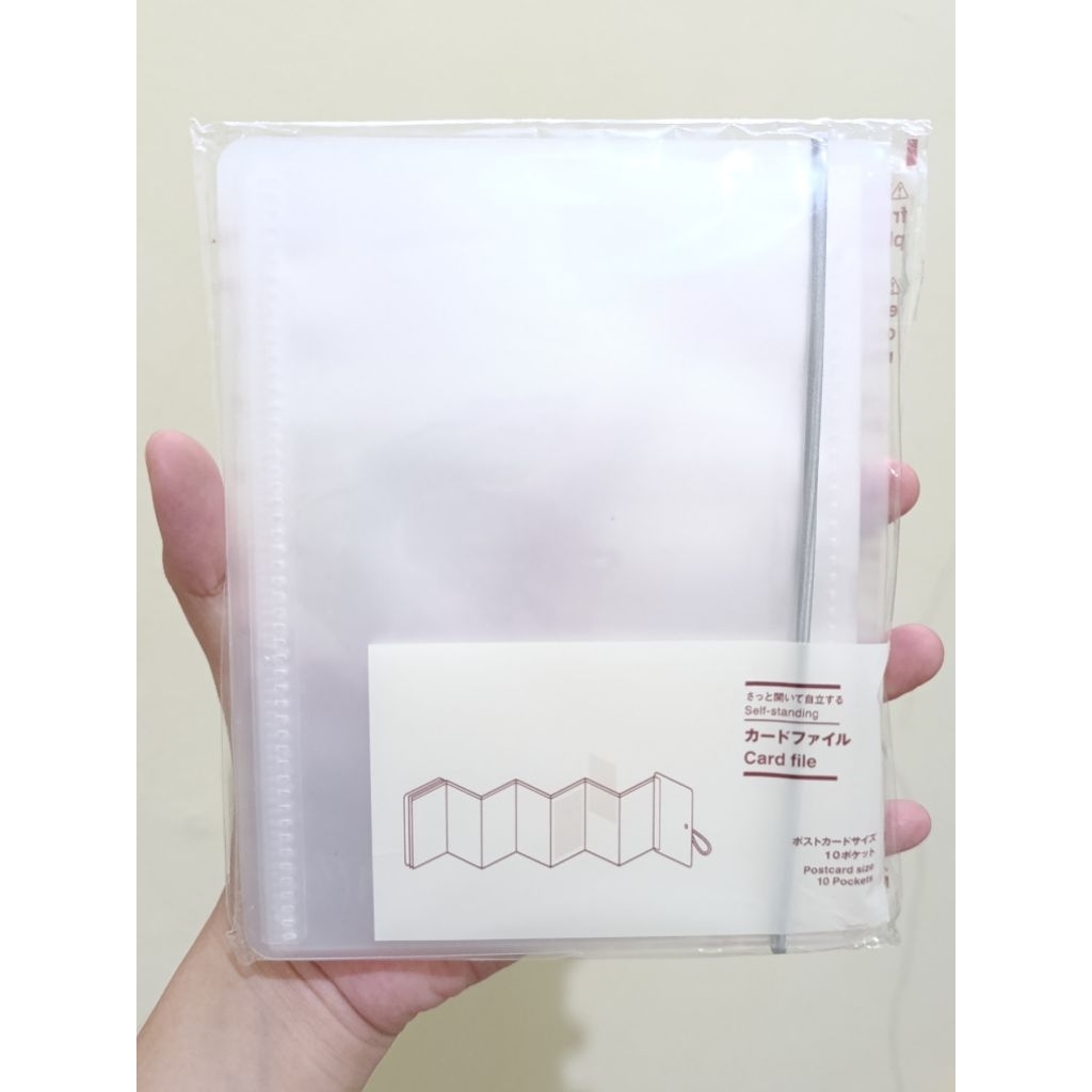 MUJI self standing card file 10p postcard size