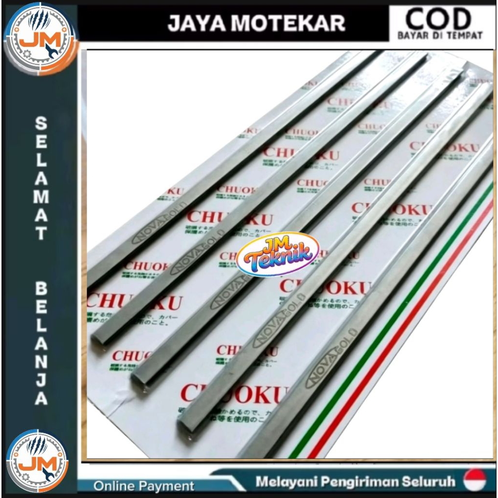 Mata Pisau Ketam Kayu Nova Gold 310x6x4 mm / 310x10x4 mm / 310x9x4 mm – Baja HSS 18% Tajam Awet Pres