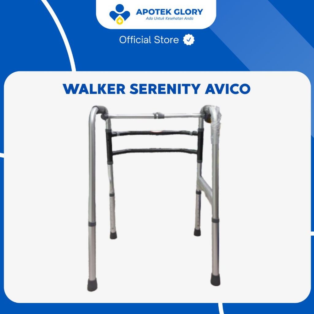 Walker Serenity Avico - Alat Bantu Jalan Lipat dengan Tinggi Sesuaikan