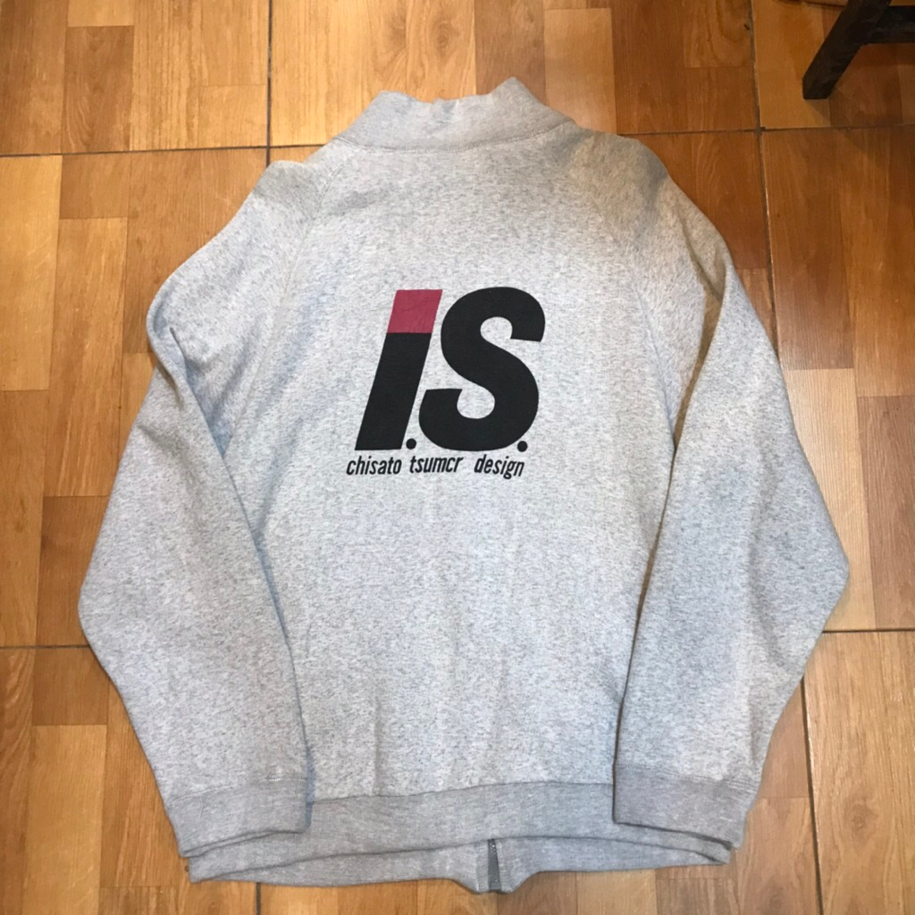 Issey Miyake Tsumori Chisato  Tracktop Zipper Jacket  Grey Charchoal Colorway  Size M Pxl 72 x 55