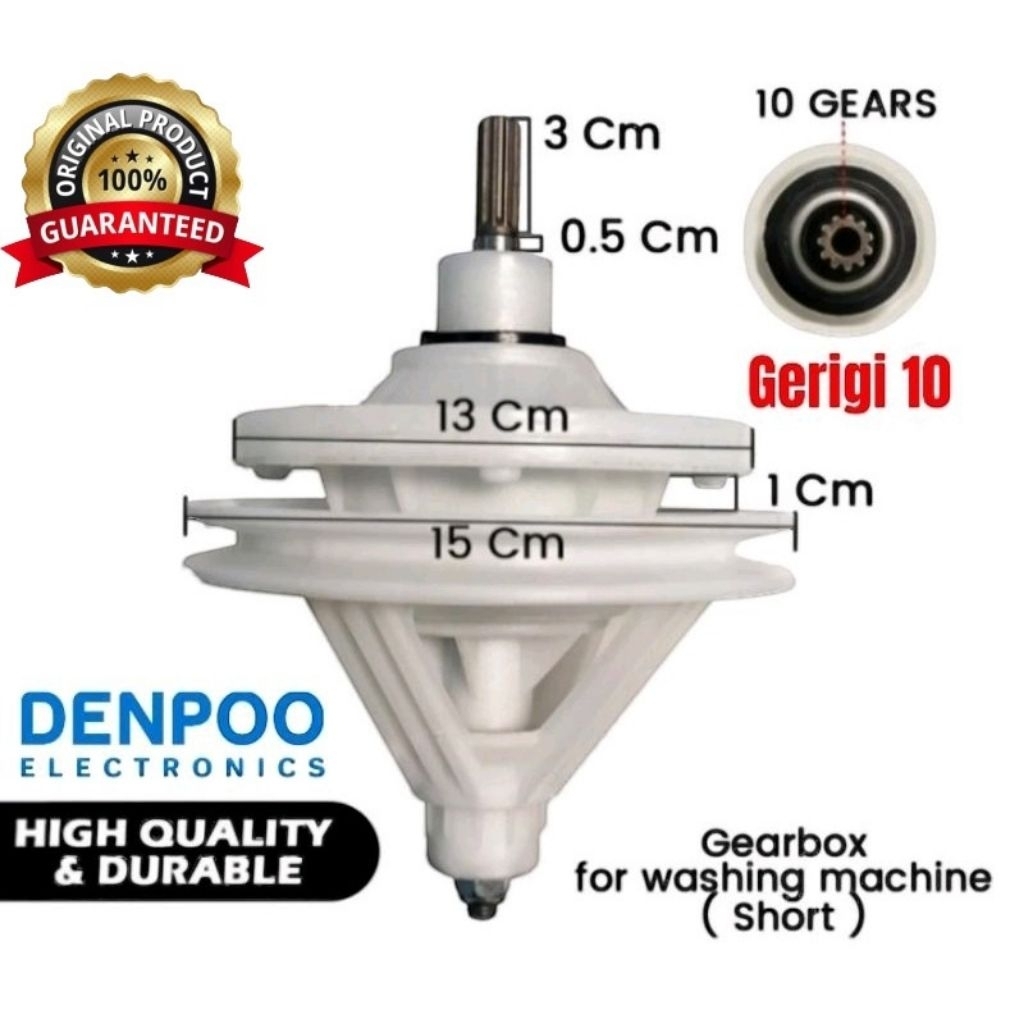 gearbox gerbok mesin cuci denpoo DW 8901 DW8907 mesin cuci denpoo 2 tabung