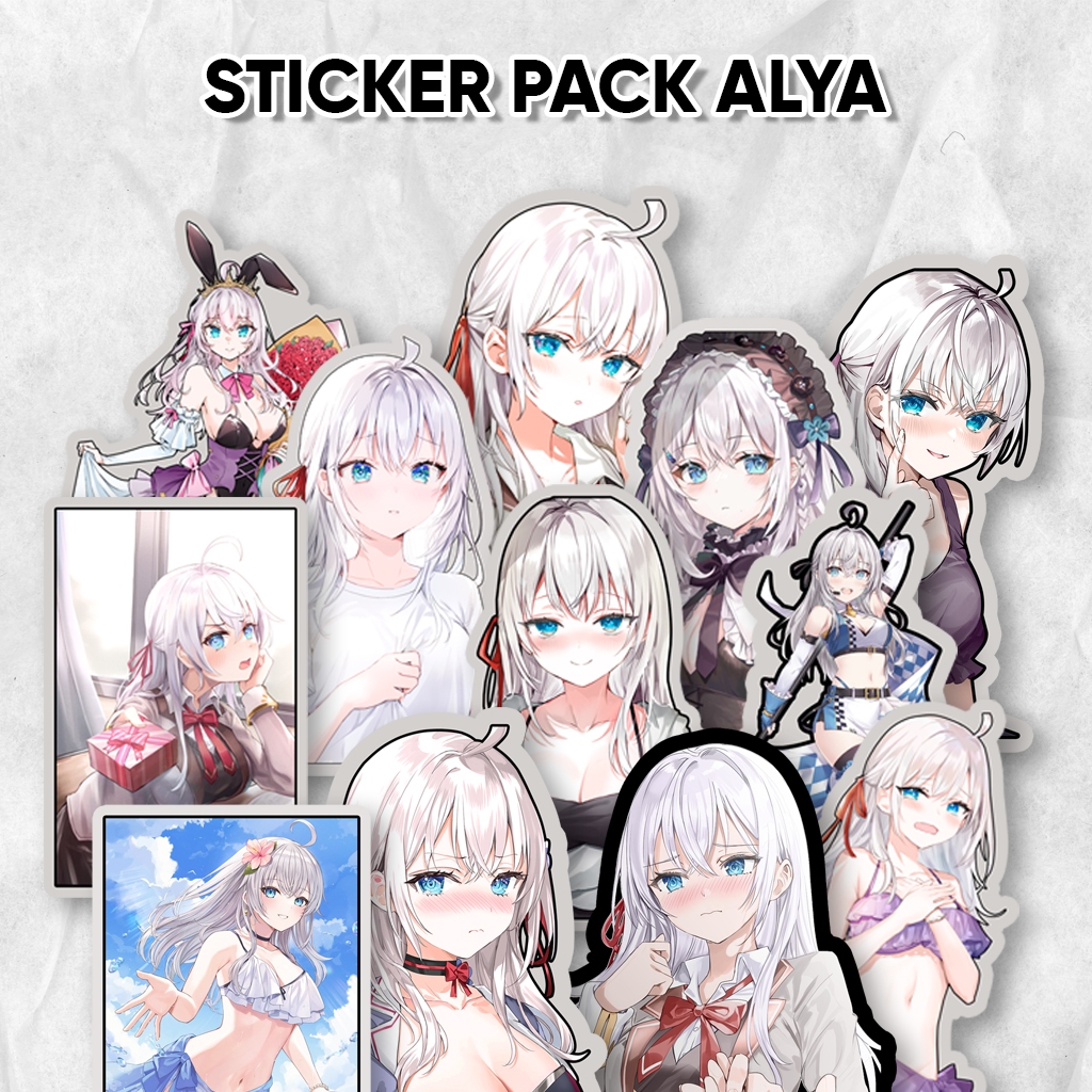 Stiker Pack Alya Anime Roshidere / Stiker pack Anime Waterproof