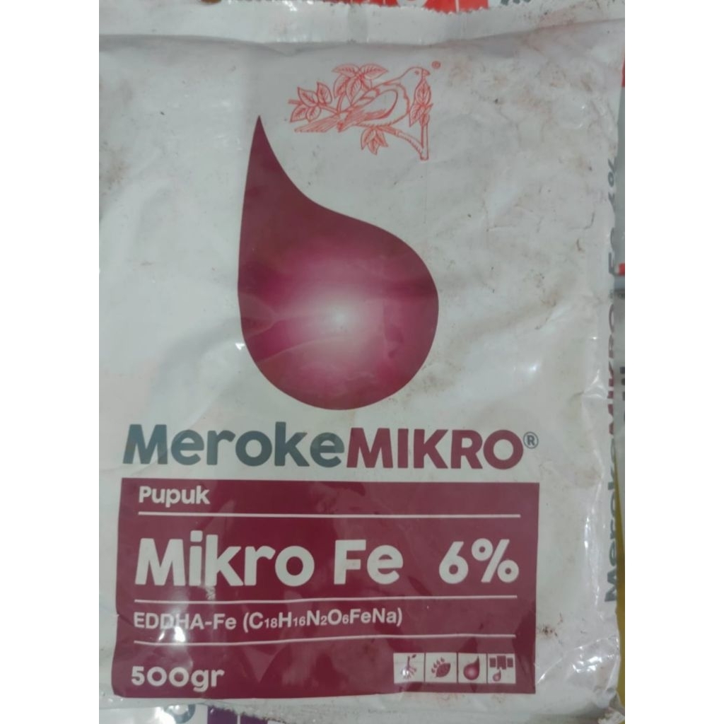 Pupuk meroke Mikro Fe-Eddha 6% 500gr