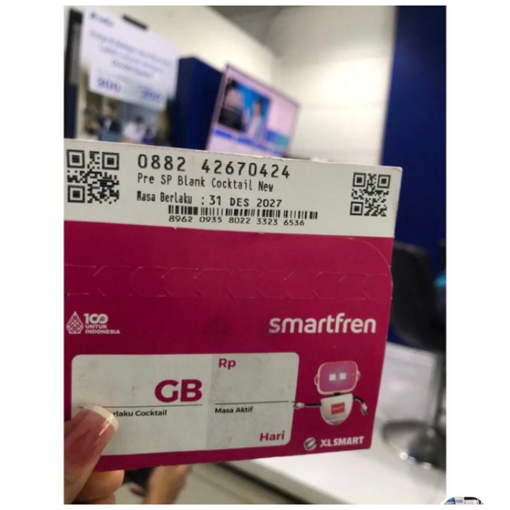 Kartu Perdana Smartfren kuota 3gb nasional / siap pakai