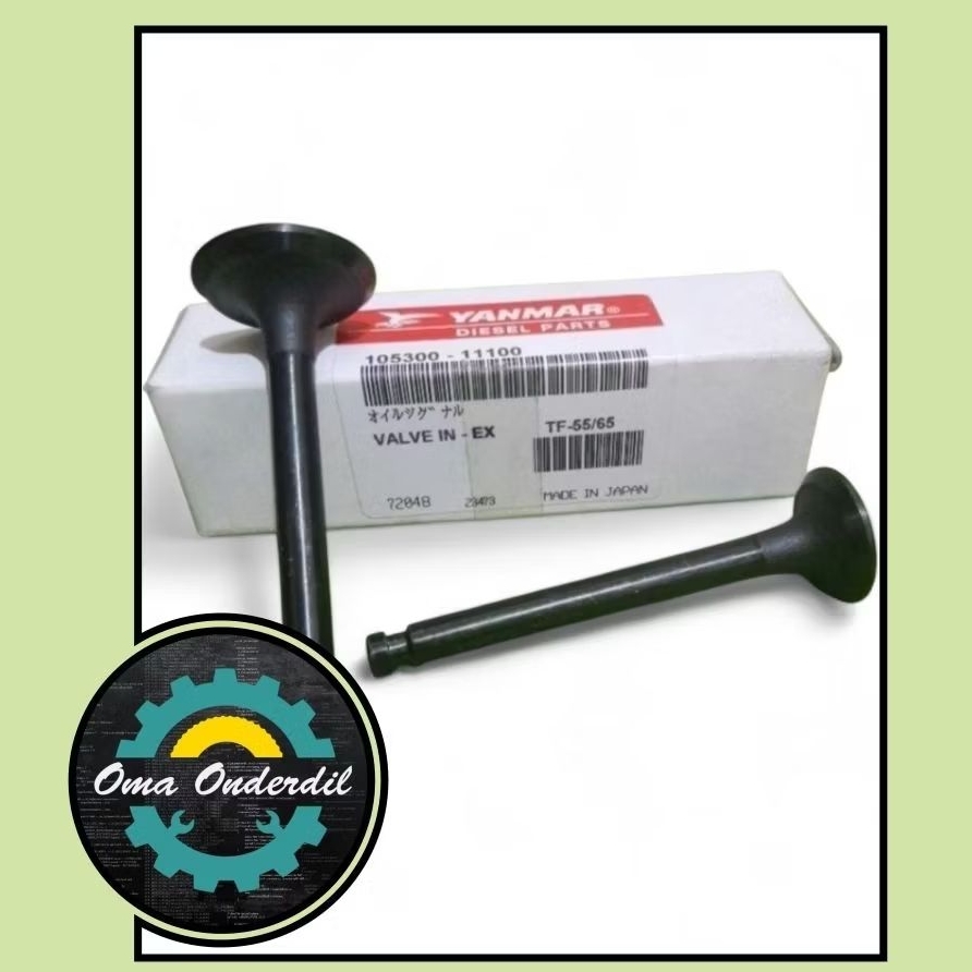 KLEP YANMAR TF 65 ENGINE VALVE YANMAR TF65 TF55 INTAKE EXHAUST YANMAR TF 65 TF 55 TWN