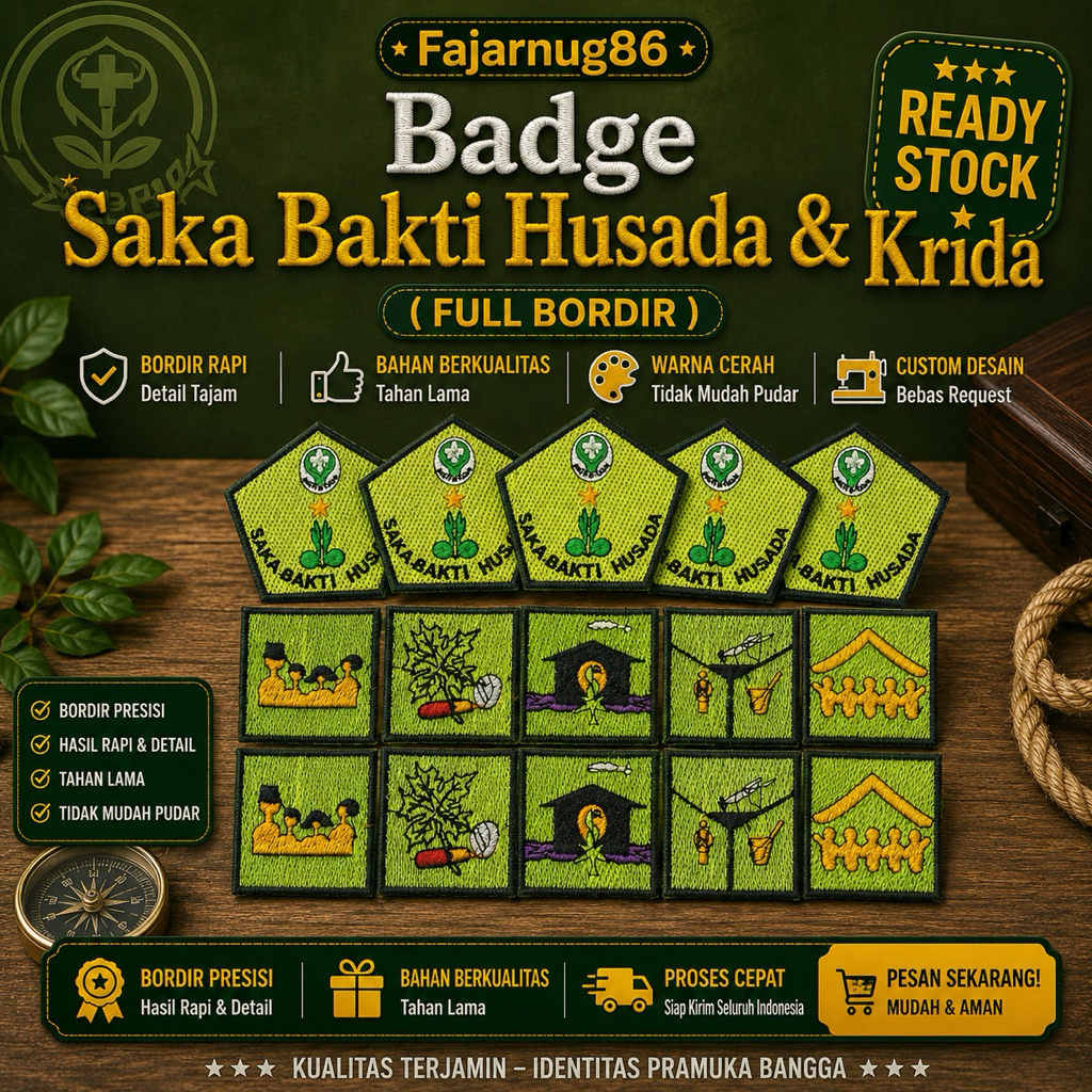 Badge Saka Bakti Husada bordir