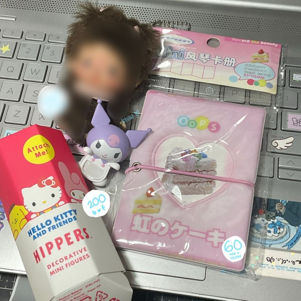 hippers sanrio kuromi secret, collect book (kolbuk) oopsday pink