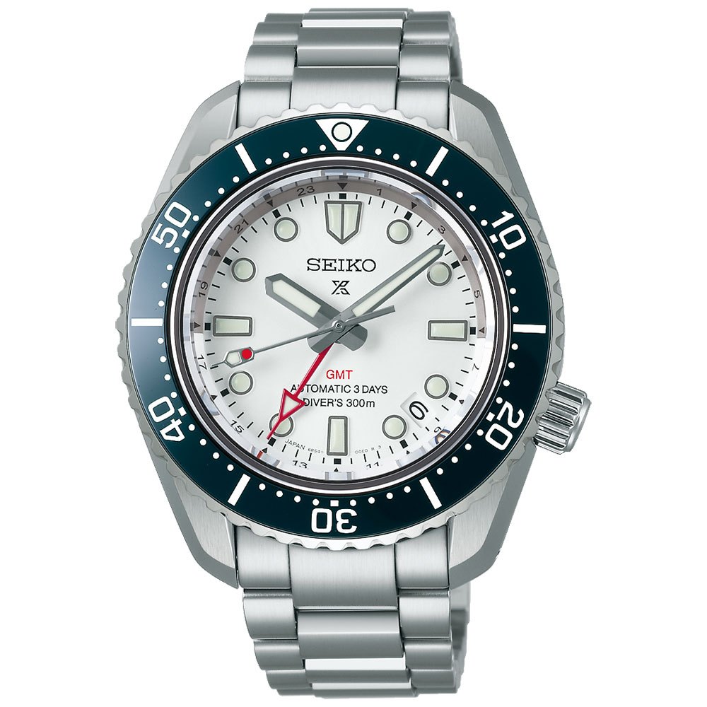 Jam Tangan Pria Seiko Prospex SPB159 SPB159J1 60th Anniversary Automatic Diver GMT White Dial Origin