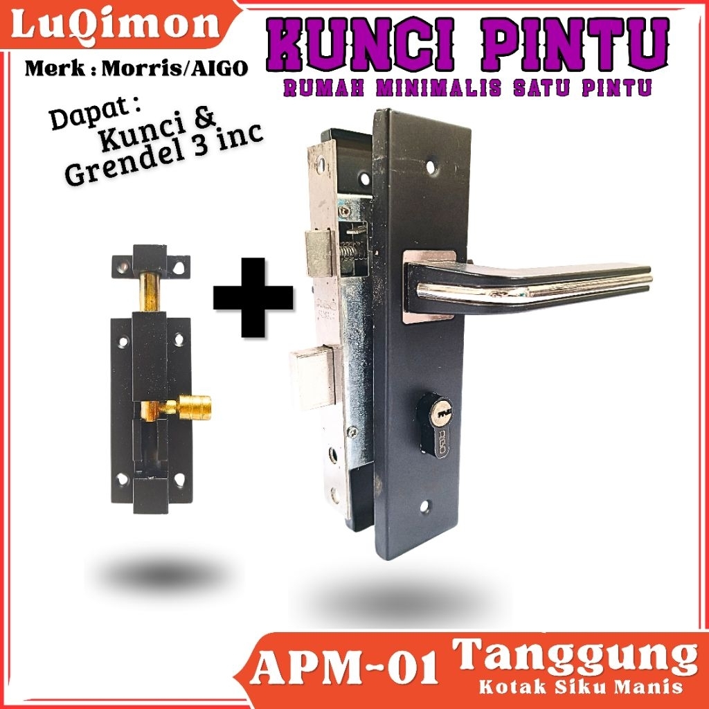 Kunci Pintu Rumah Gratis Grendel Slot Istimewa Handle Gagang Set Kunci Pintu Rumah Kamar Tidur