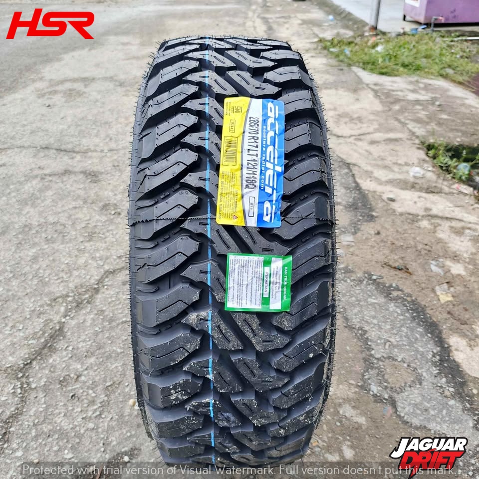 Ban Mobil Tubles Khusus Offroad Ring 17 Ukuran 285 70 R18 Accelera Mt01