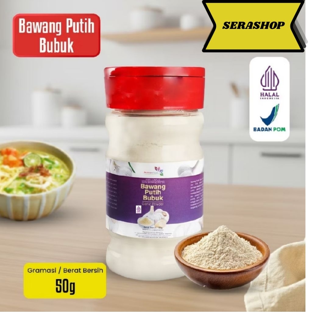 Bawang Putih Bubuk | Garlic Powder | Bubuk Bawang Putih 50g