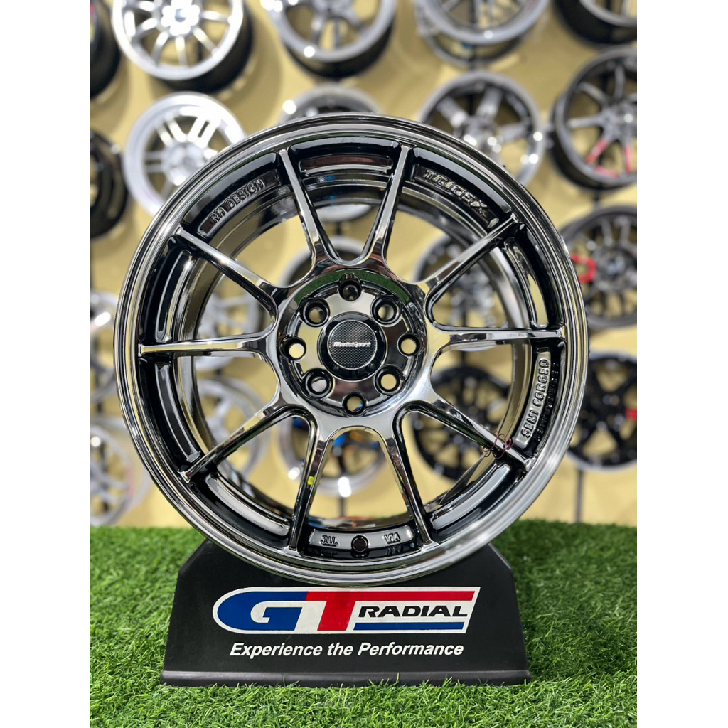 velg wedsport tc105 r15 black chrome lebar 6,5 et42 kondisi baru