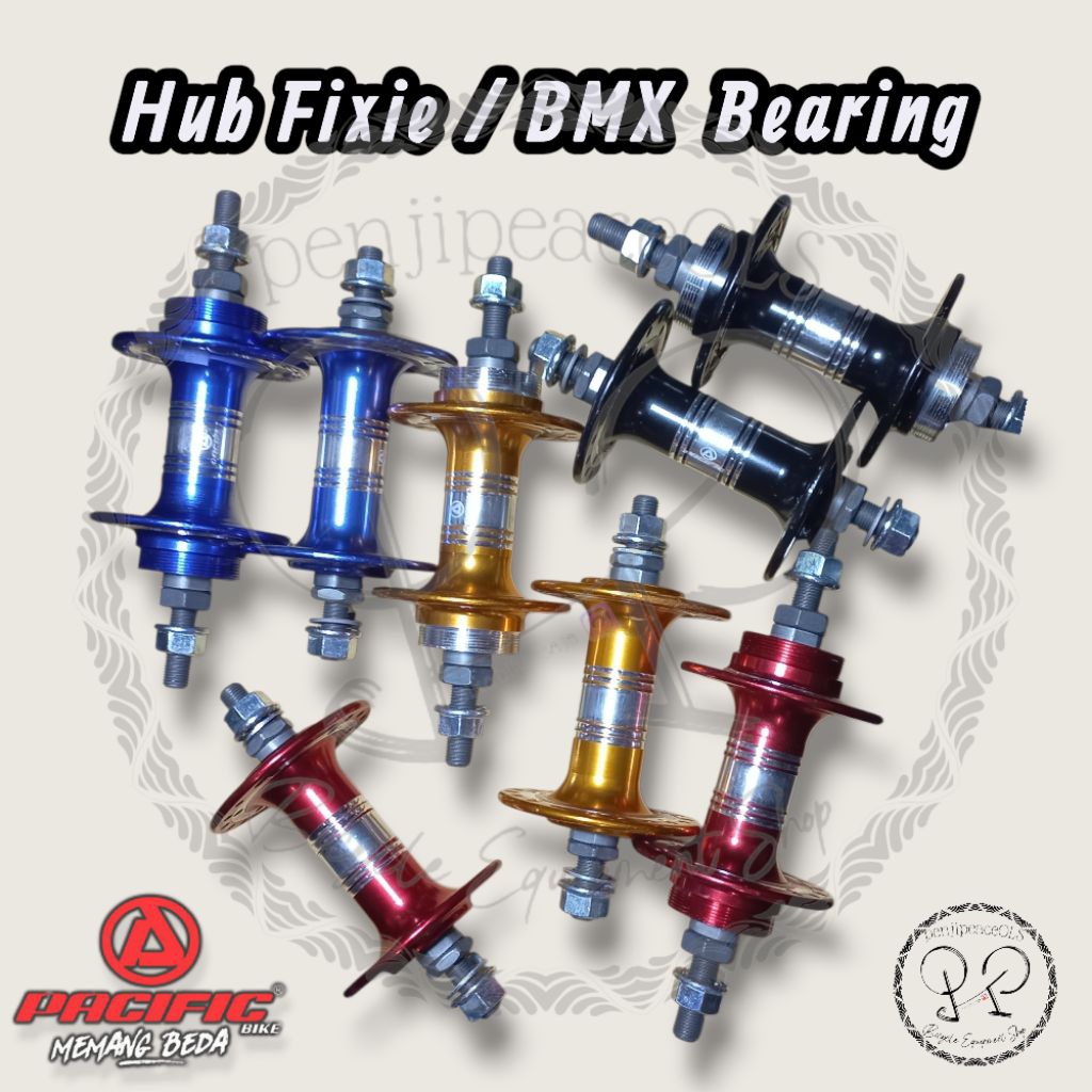 Hub Fixie Hub sepeda BMX hub Pacific freehub bearing hub fiksi hub alloy