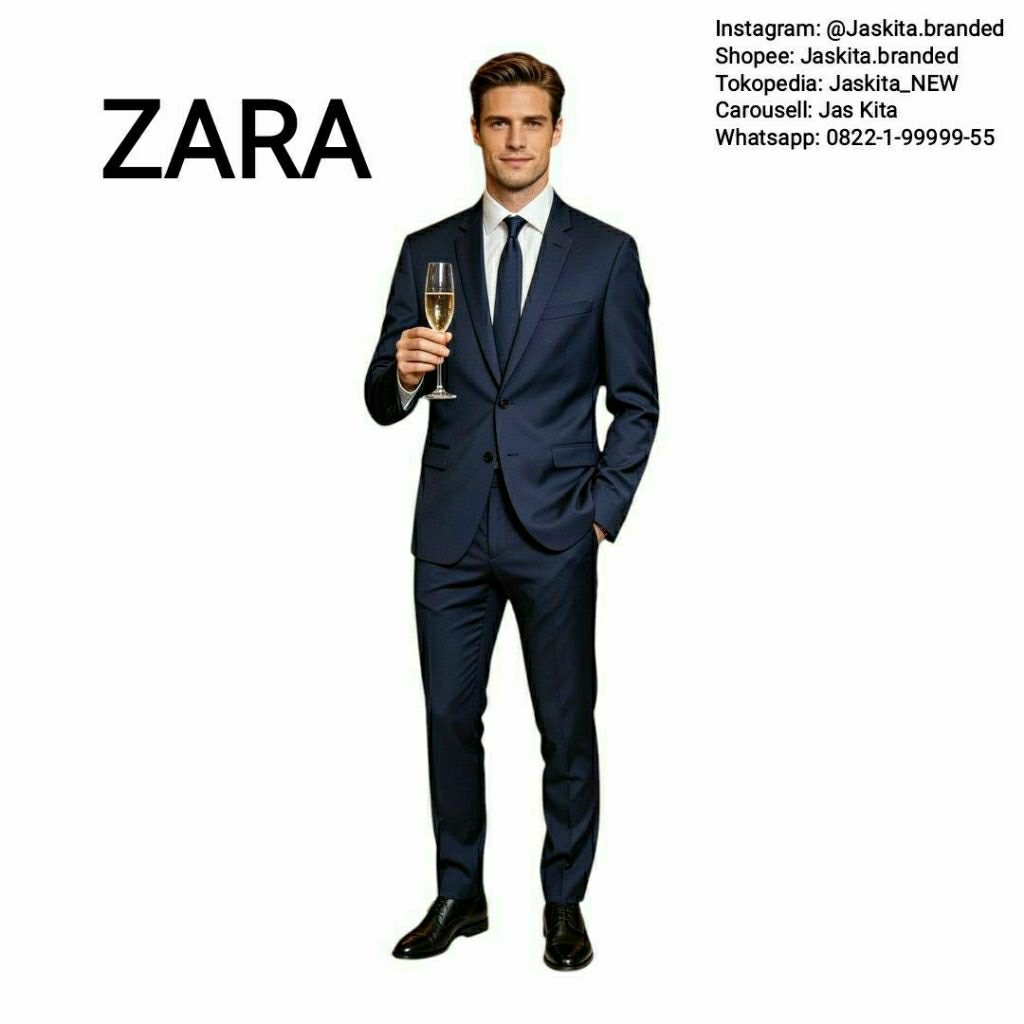 Setelan Jas Pria Zara (Jas & Celana) - Size XS