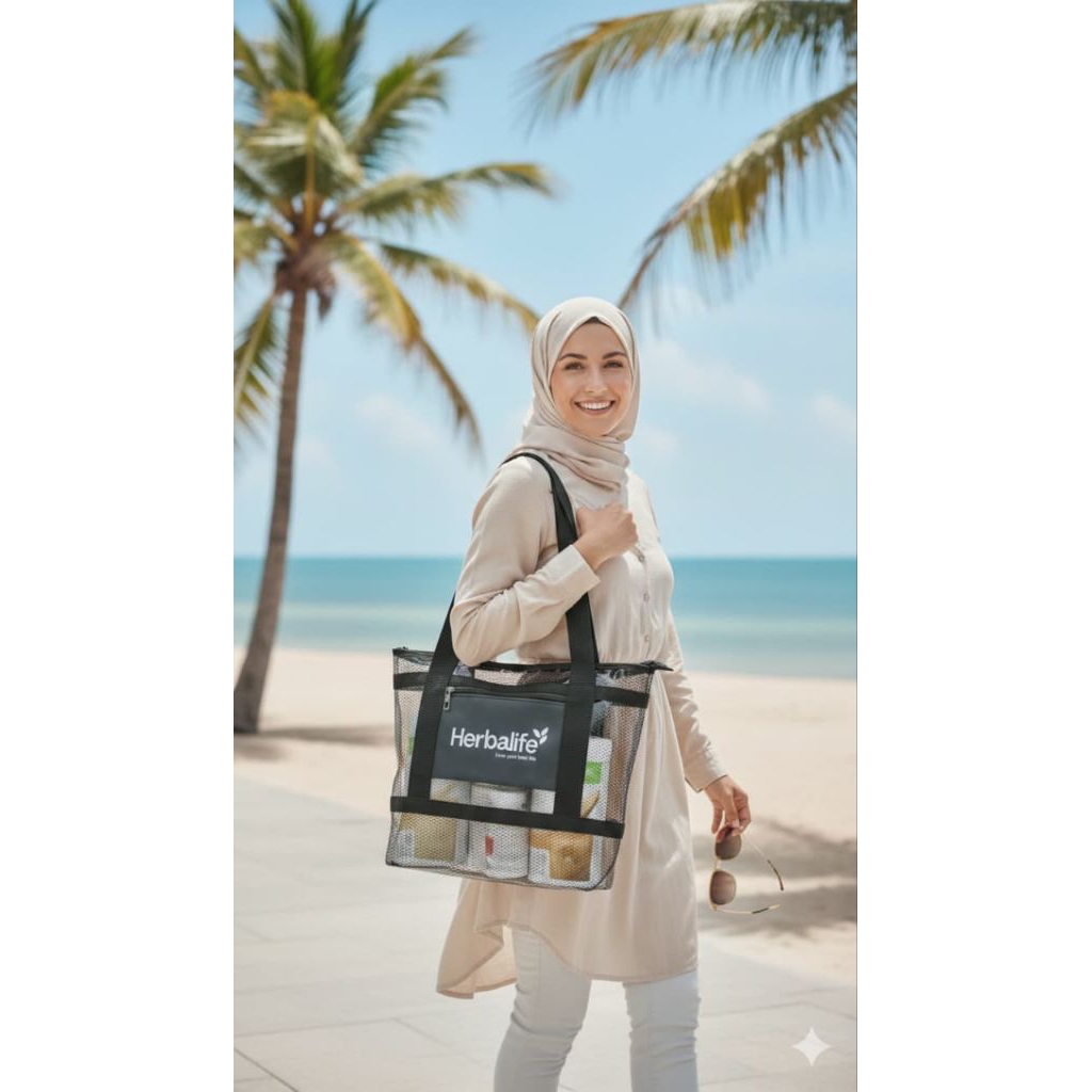 Tas mika transparan totebag besar