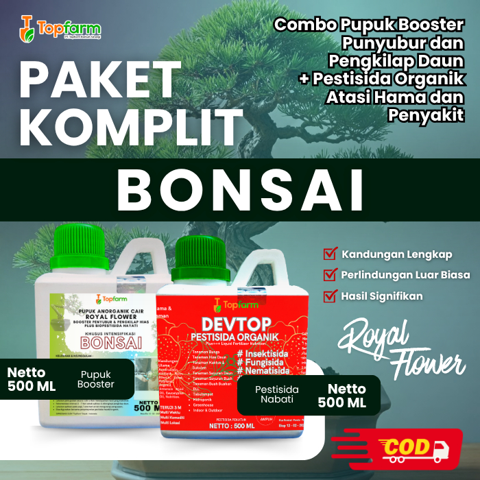 Pupuk & Pestisida Organik Untuk Tanaman Bonsai 500Ml / Pupuk Untuk Bonsai Beringin / Pupuk Pelebat P