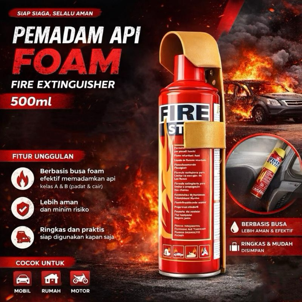 Pemadam Api Foam APAR Mobil / Rumah / Motor