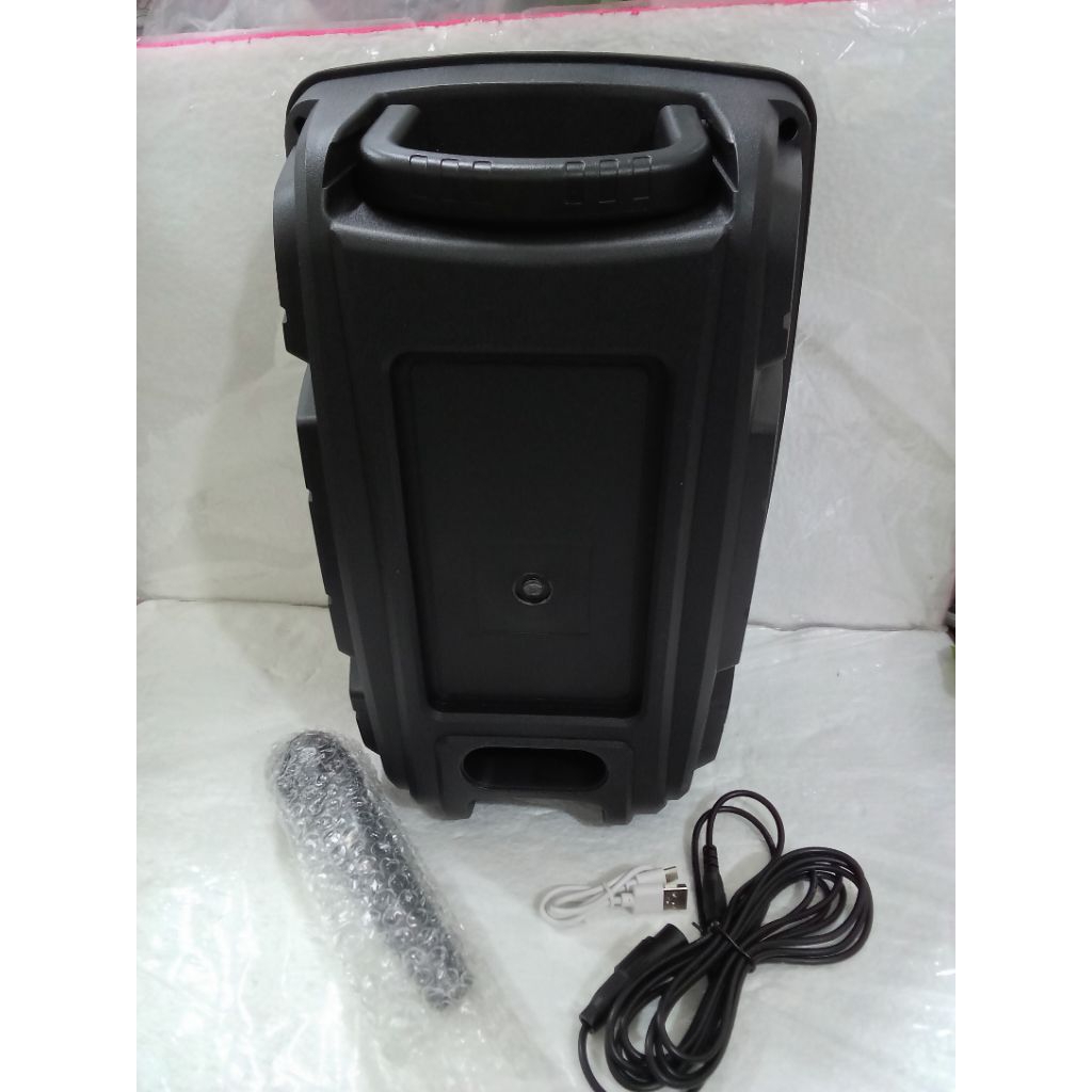 SPEAKER BLUETOOTH JINLONG JL 1828 JAGUNG LED 8'5 INCH FREE MIC KABEL KARAOKE + REMOTE - SPEAKER KARA