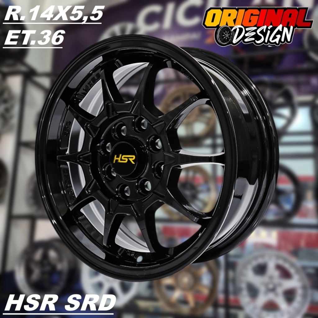 HSR SRD R14 Warna Hitam Velg Mobil AVANZA BRIO SIGRA AGYA Ring 14