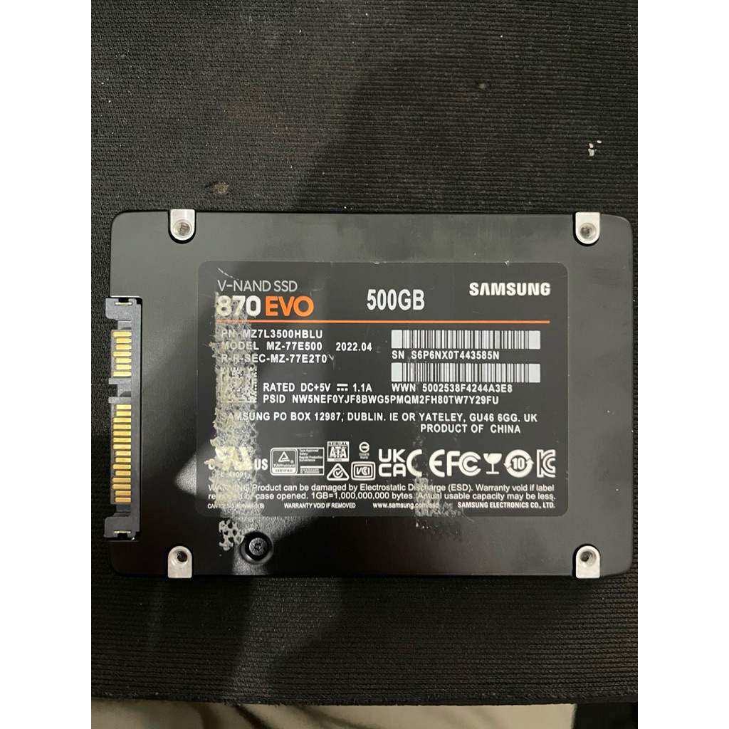 ssd samsung 870 evo 500gb