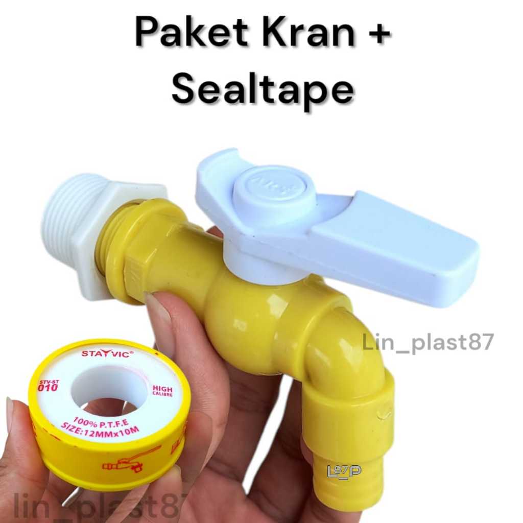 Ars Kran Air Engkol Pvc 1/2 inch + Drat 3/4 inch | Kran Taman Cuci Tembok