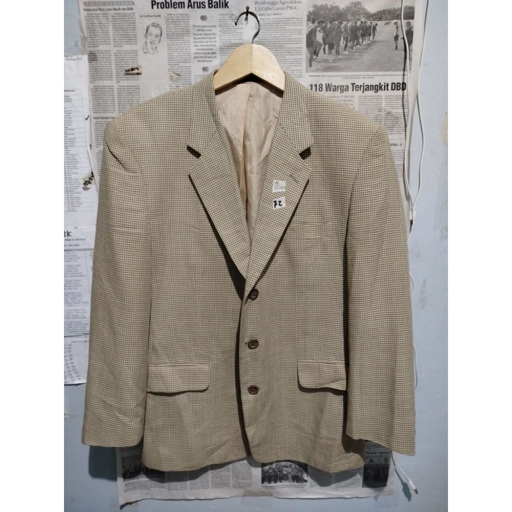 Jas Tartan/Kotak" Cream Christian Aujard (XL)