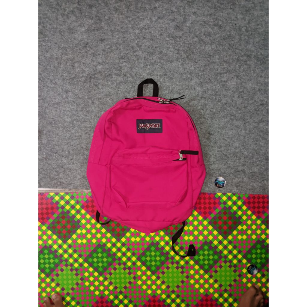TAS JANSPORT  PINK DAN OREN