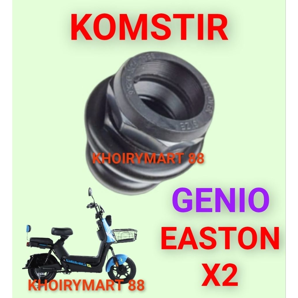 komstir genio easton x2 kones headset komfork sepeda listrik genio easton x2