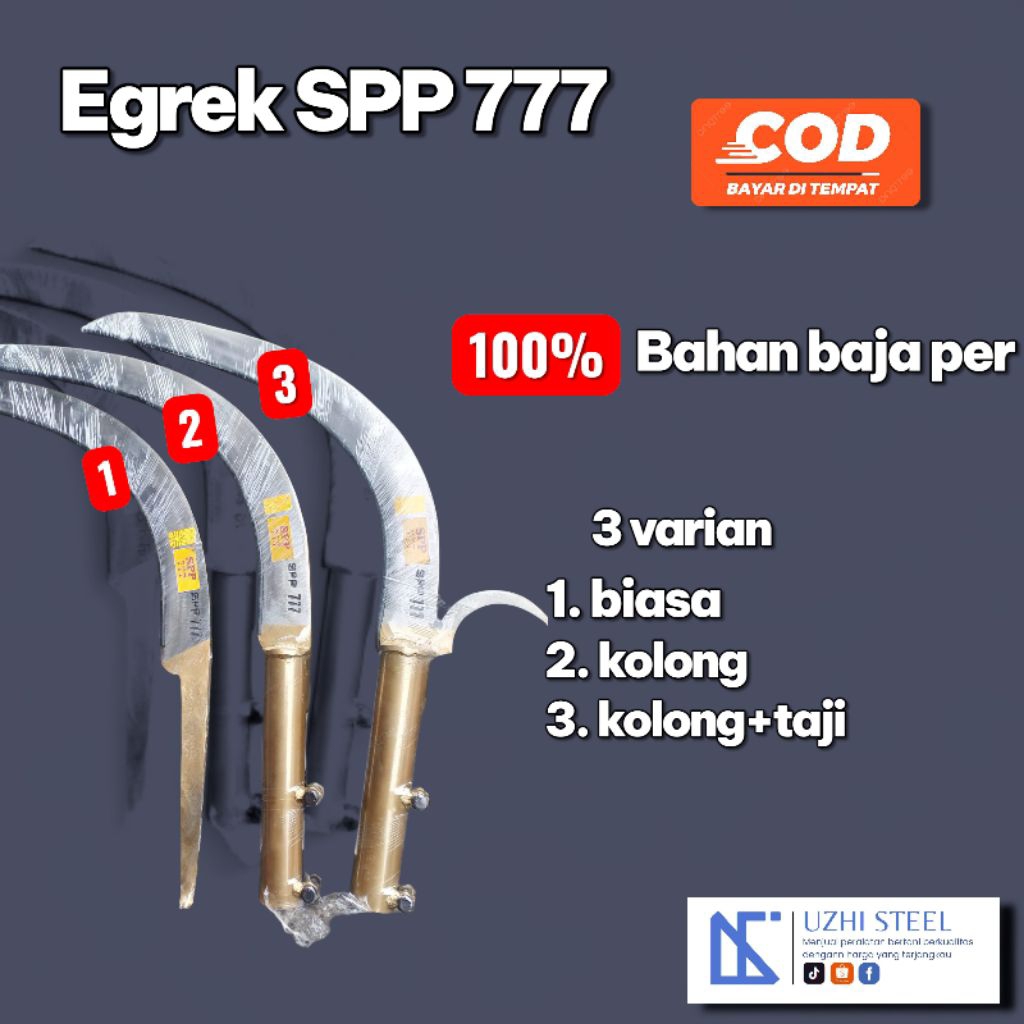 Egrek SPP777 siap pakai tanpa asah
