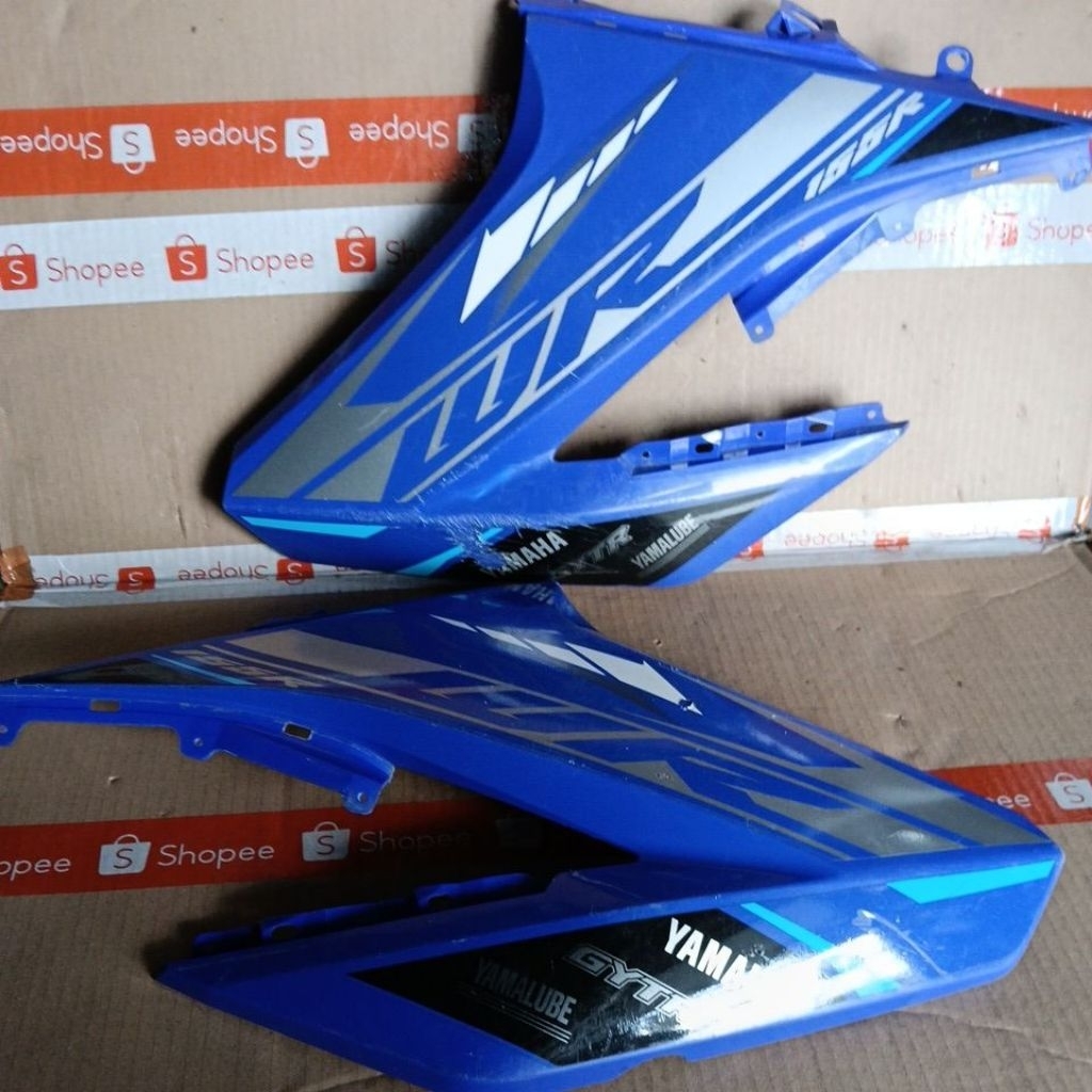 COVER TANGKI YAMAHA WR 155 BIRU SECOND ORIGINAL COPOTAN TUTUP SAYAP TRILL WR155