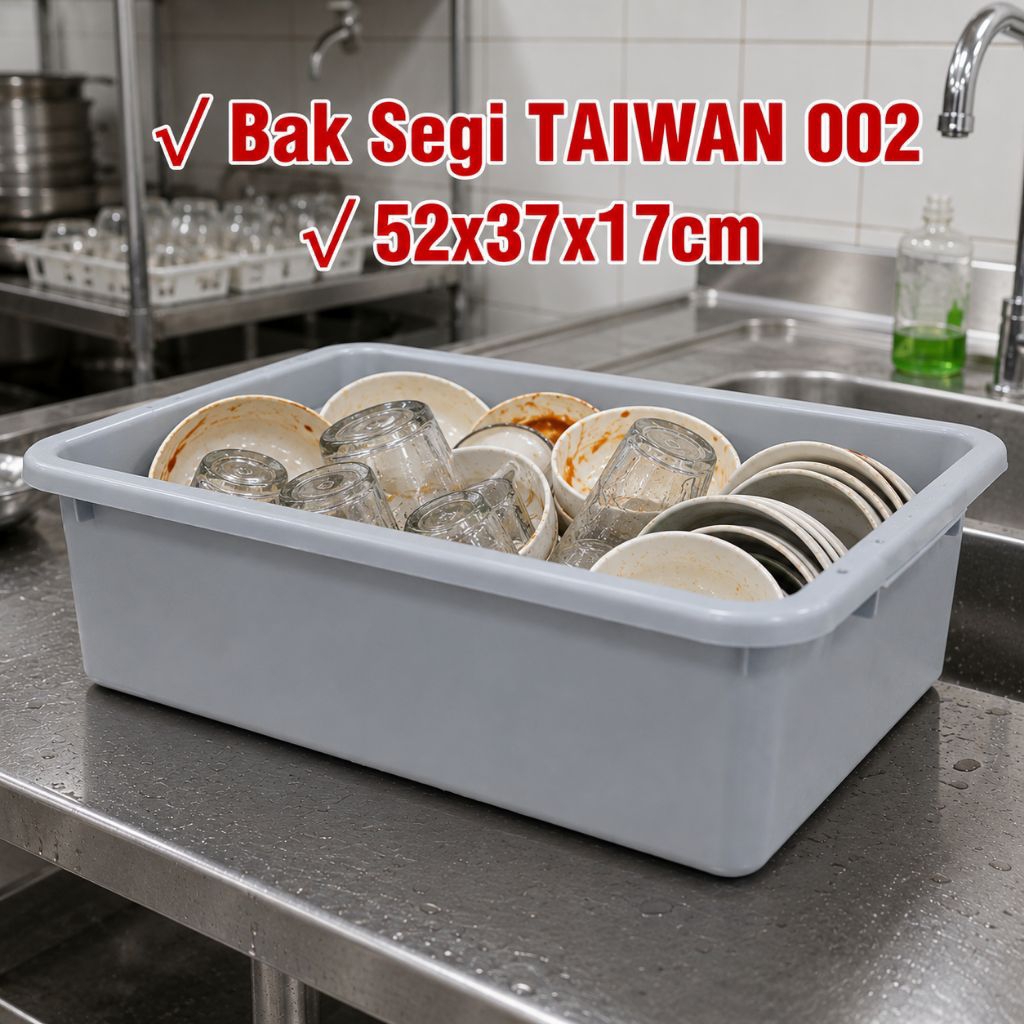 Bak Segi Plastik 50x38x17cm/ Bak Segi Kotoran Dapur Resto Cleaning TAIWAN 002