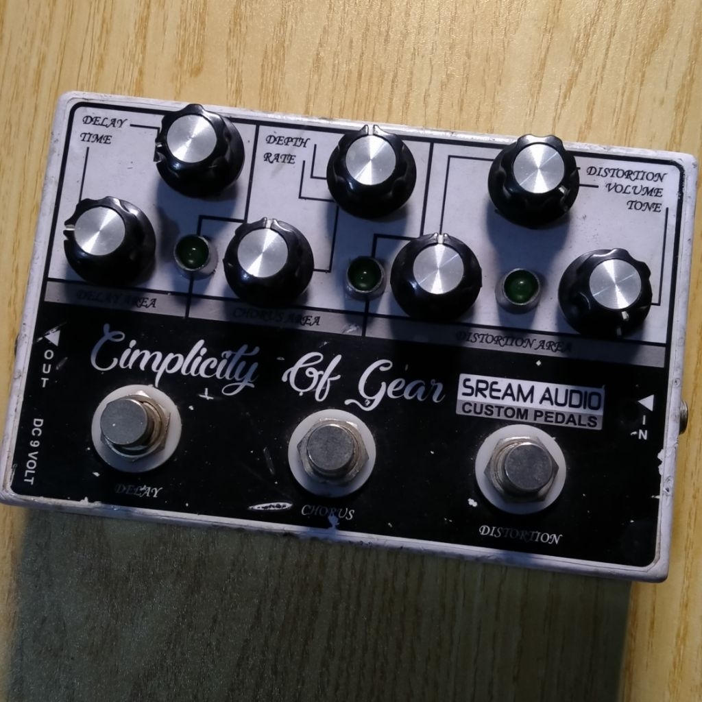 Efek Gitar Distorsi Delay Reverb ( Second )