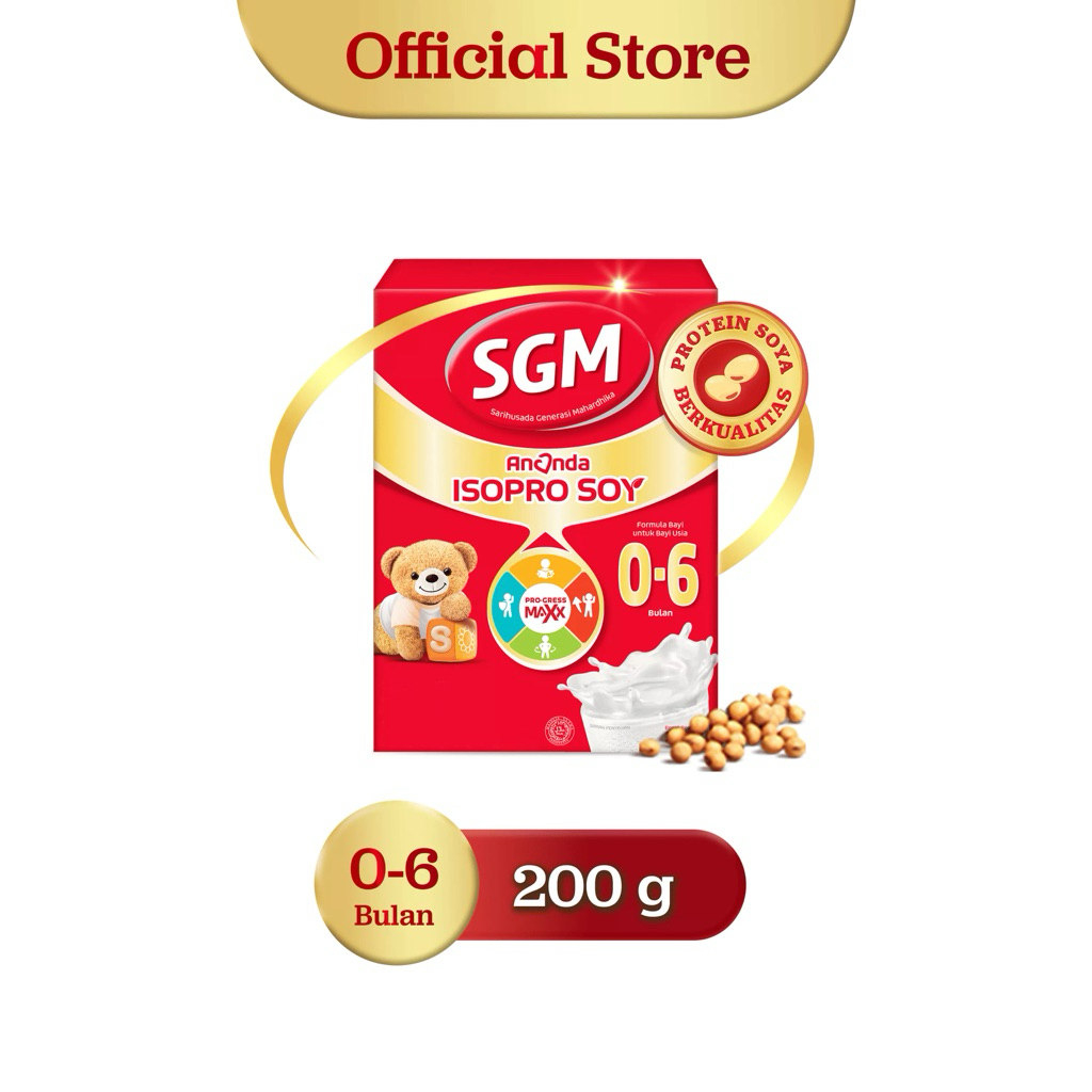Susu Formula SGM Ananda Isopro Soya 0-6 Bulan 200gr - Aman untuk Alergi Susu Sapi