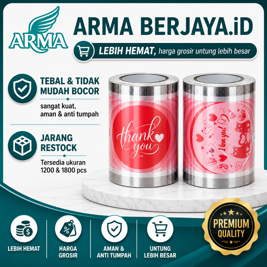 081 LOVE | ARMA | Cup Sealer | Seal Cup Plastik Lid | Plastik Seal Cup | Plastic Cup Sealer | Plasti
