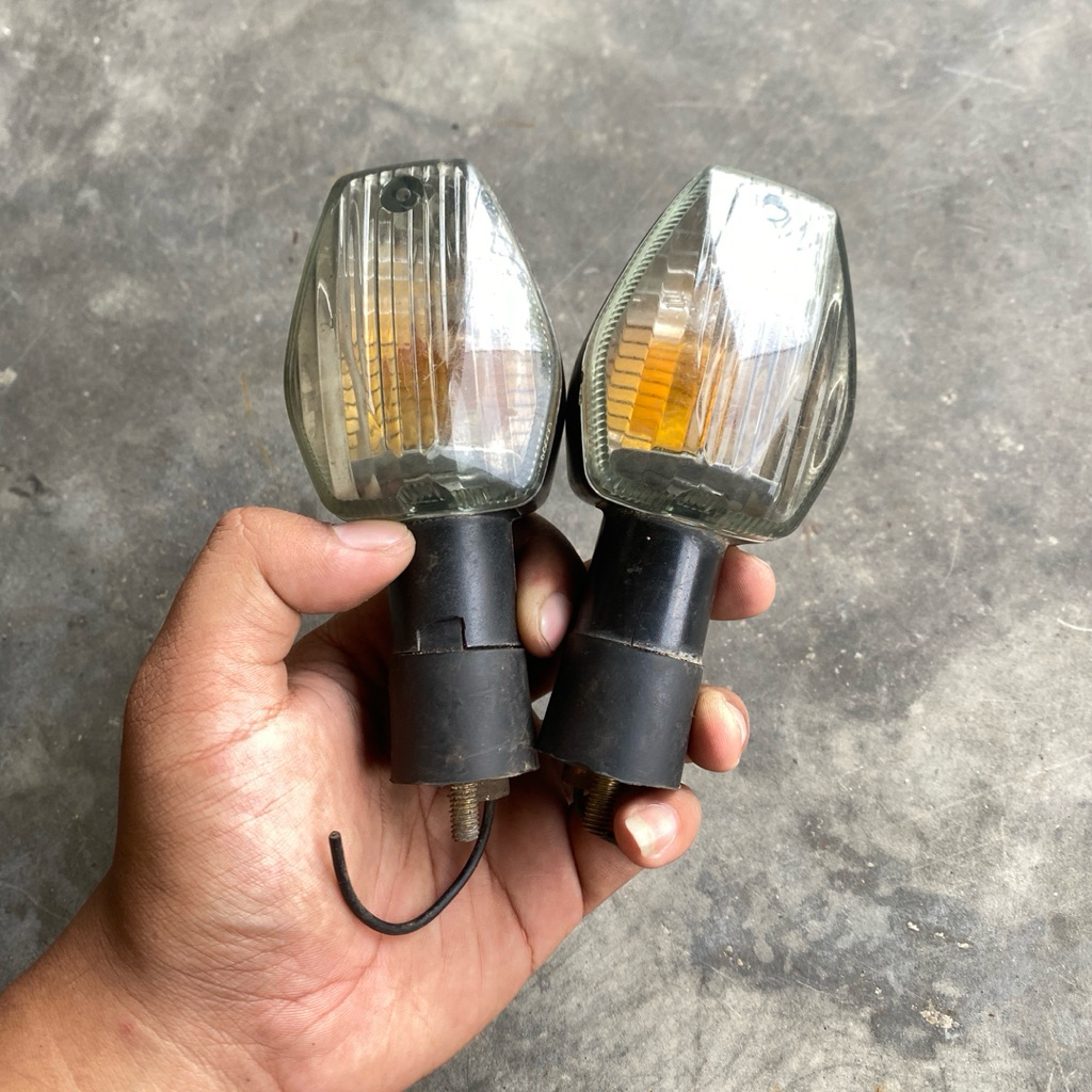 Sepasang Sein Reting Sen Honda Tiger Revo Original Copotan