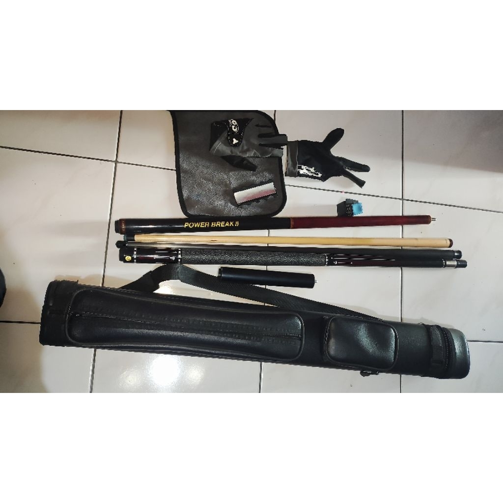 STIK BILLIARD JM PRO MASTER LOW DEFELCTION CARBON ; 1 SET (SECOND) Pemakaian HOBI BUKAN ATLET