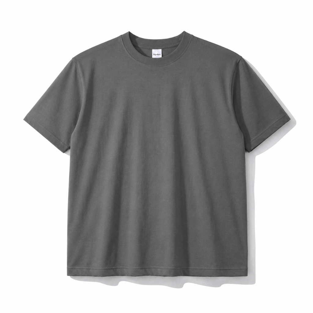 Sipolos Kaos Fitted Tee Cotton Combed 24'S Charcoal