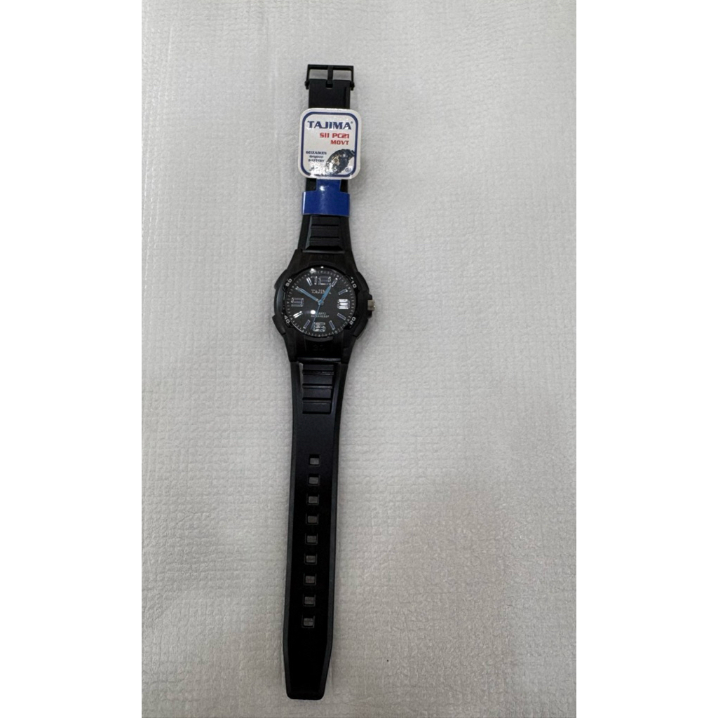 Jam Tangan Tajima sport Pria/Wanita Analog Tali Rubber Original  Water Resistant