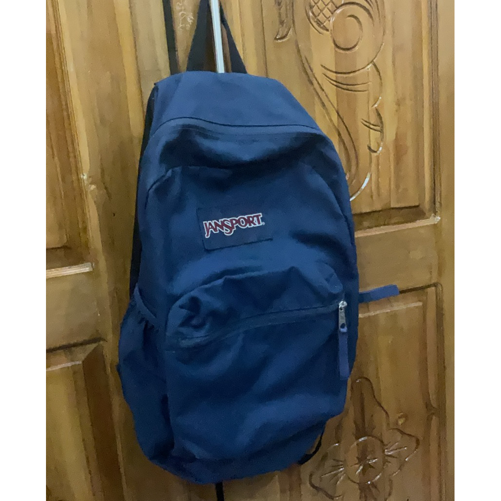 jansport backpack warna navy ORI (Preloved)