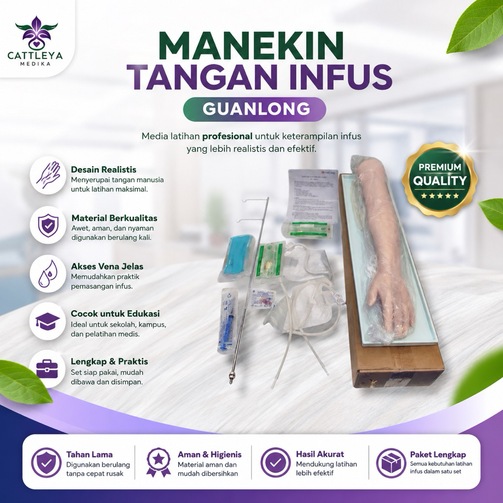 Phantom Manikin Injectable Training Arm Model Guan Long / Manekin Tangan Infus