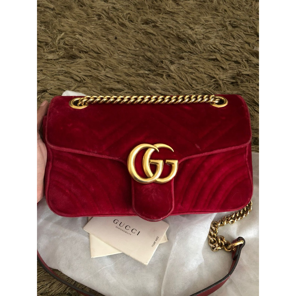 gucci bag marmont suede