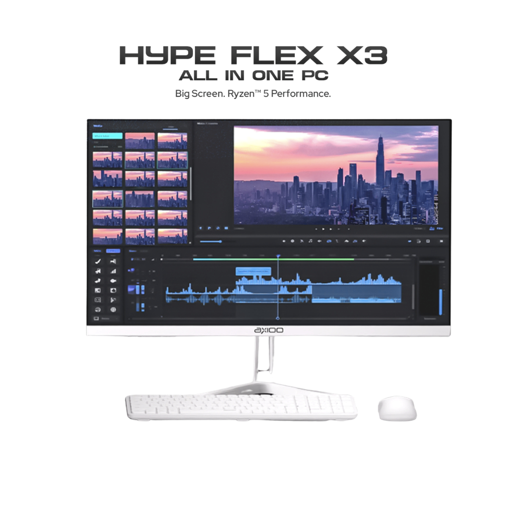 Axioo AIO Hype Flex X3 AMD Ryzen 5 3500 - RAM 16GB 256GB Windows 11 23.8" FHD IPS