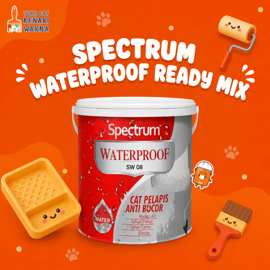 SPECTRUM - SPECTRUM WATERPROOF READY MIX SW 08 1 KG - CAT PELAPIS ANTI BOCOR