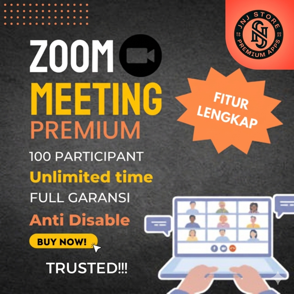 [PROMO] Zoom Meeting Premium Pro [JNJ STORE] Anti Disable Termurah - 1-6 Bulan