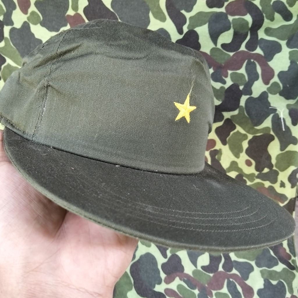 topi bagong pdl hijau topi tentara jadul jatah abri jadul topi pdl hijau operasi seroja timtim topi 