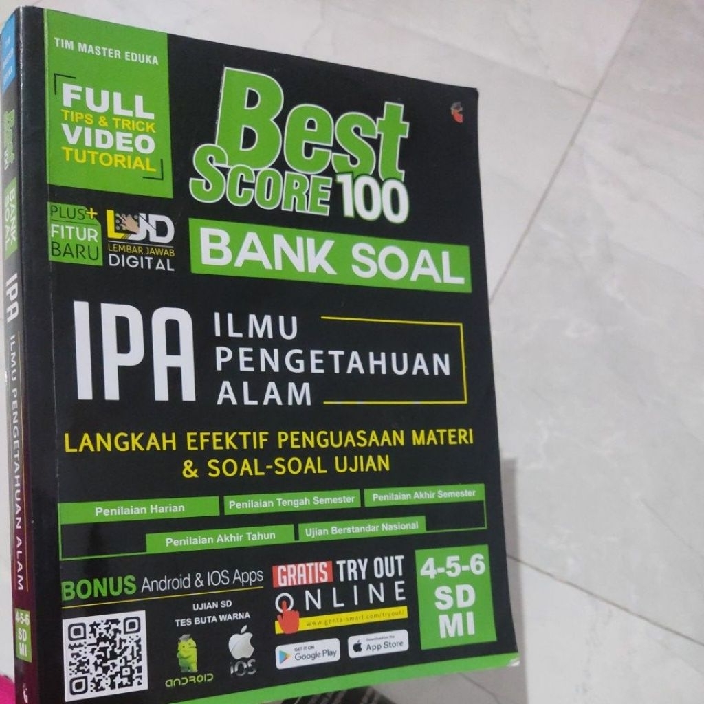 preloved-BEST SCORE 100 BANK SOAL MATEMATIKA & BEST SCORE 100 BANK SOAL IPA
