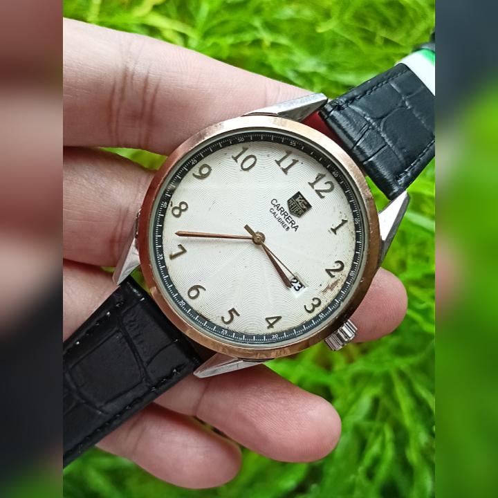 TAG HEUER CARRERA WJ1110 Analog Watch Second | Jam Tangan Pria Preloved