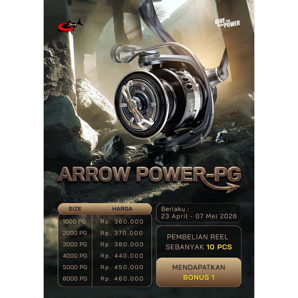 REEL G-TECH ARROW POWER