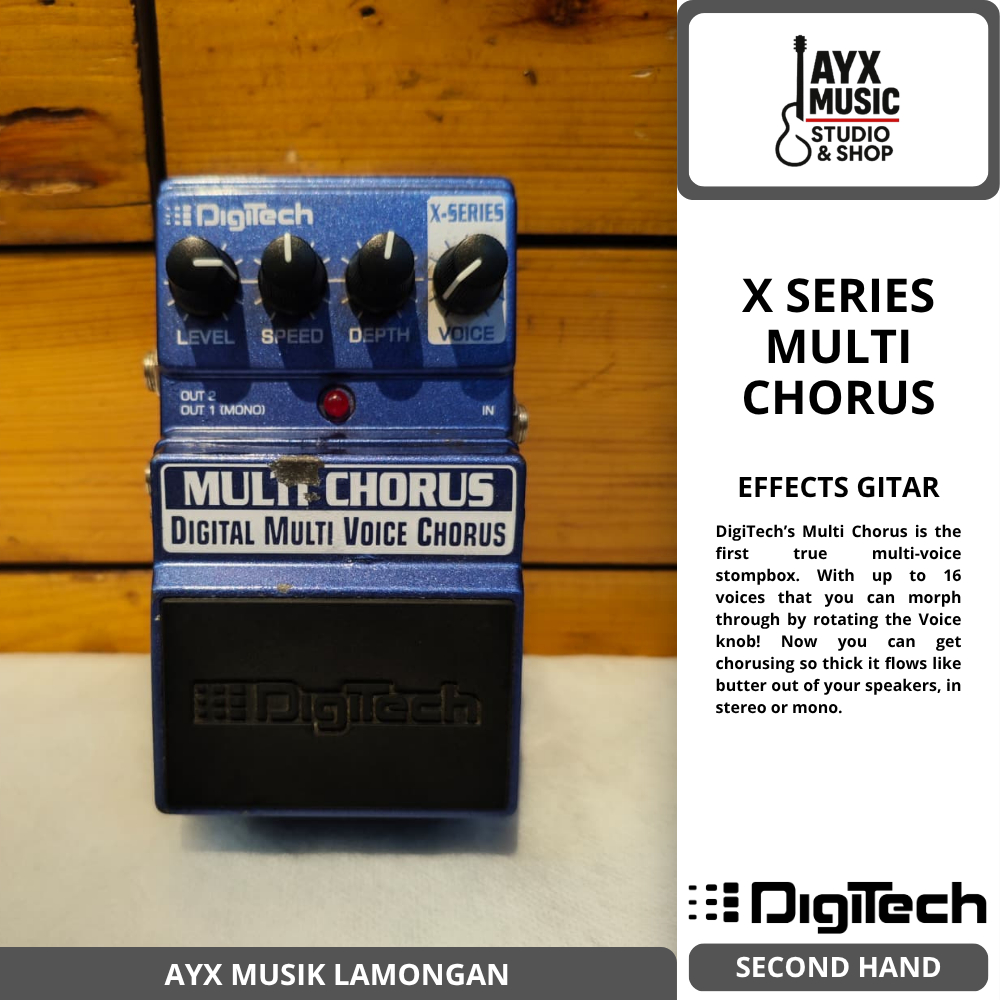 Digitech X-Series Multi Chorus | Digital Multi Voice Chorus | Efek Gitar