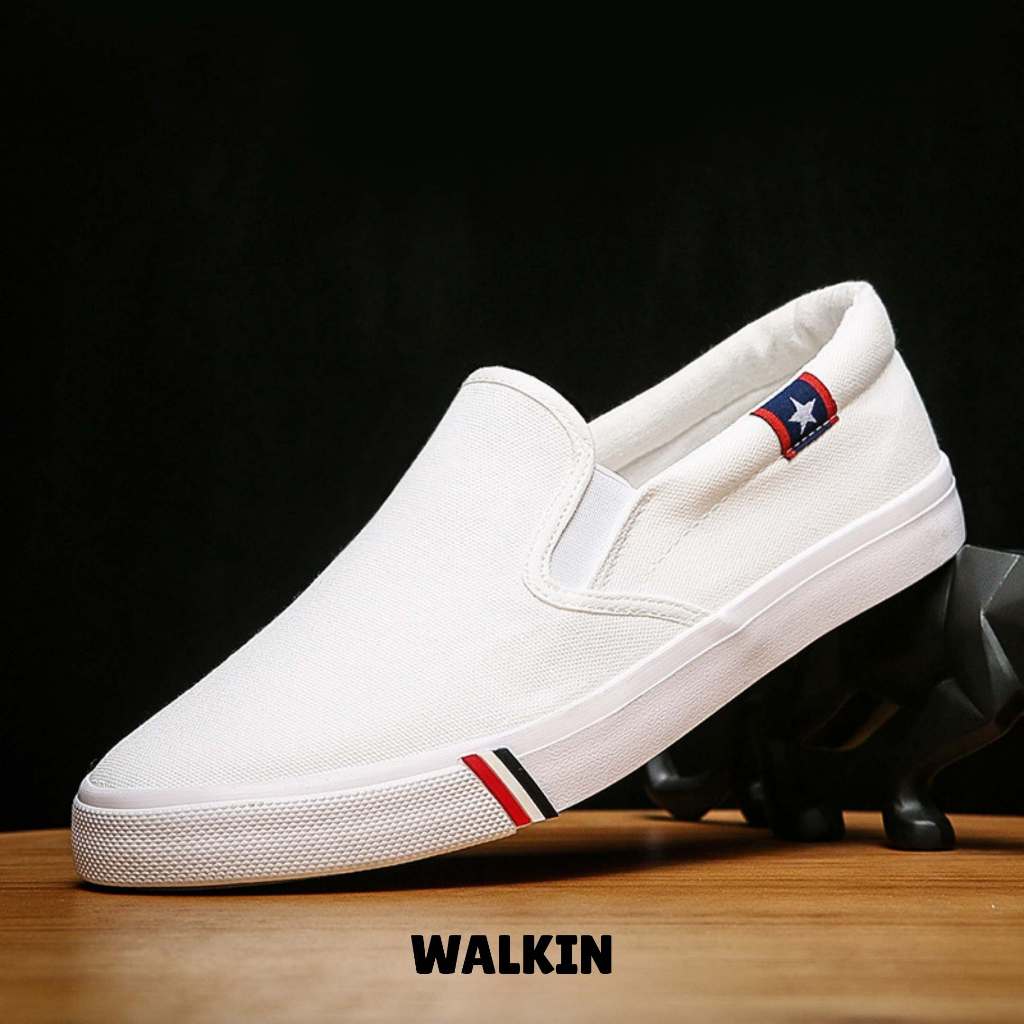 WALKIN - SHOEAI Star Slip On Sepatu Kasual Pria Wanita Trendy Sol Karet